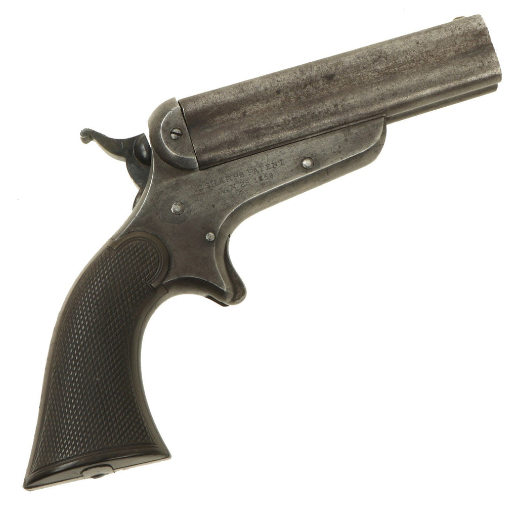 Original U.S. 19th Century Sharps & Hankins Model 3C .32 Short Rimfire 4 Barrel Pepperbox Pistol - Serial 3236 Original Items