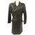 Original German WWII Tailormade Officer Black Leather Greatcoat with Epaulets - Size 42 Original Items