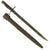Original U.S. WWI M1917 Enfield Rifle Bayonet by Remington with 1st Pattern Maxim Scabbard by Jewell Original Items