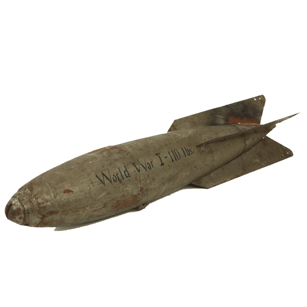 Original U.S. WWI Mark III Incendiary Aerial Bomb - Painted World War I - 110 lbs Original Items