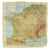 Original U.S. WWII Airborne D-Day Silk Map "Zones of France" - Dated March 1944 - WEA Western European Area Original Items