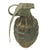 Original U.S. WWII Inert MkII Pineapple Fragmentation Grenade with M10A3 Fuze Original Items