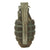 Original U.S. WWII Inert MkII Pineapple Fragmentation Grenade with M10A3 Fuze Original Items