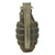 Original U.S. WWII Inert MkII Pineapple Fragmentation Grenade with M10A3 Fuze Original Items