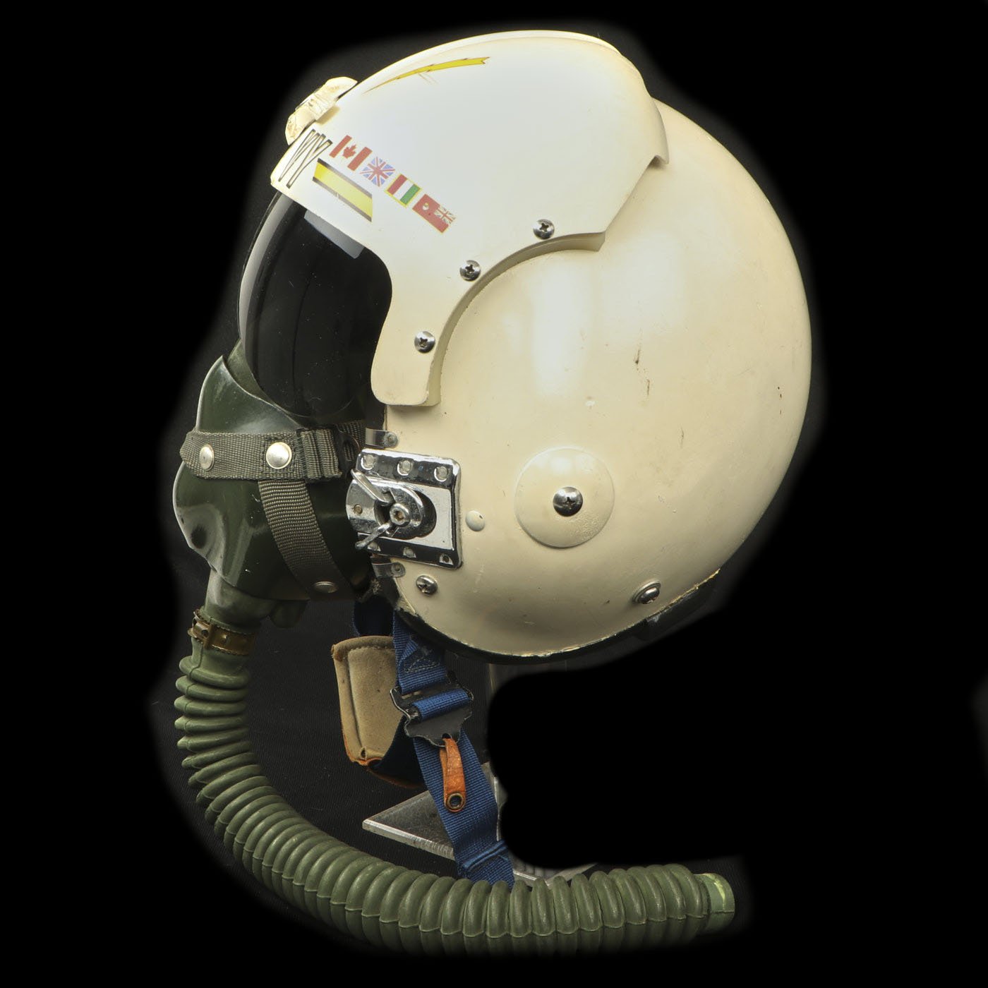 Original U.S. Vietnam War Navy Pilot APH-6A Flight Helmet with Oxygen – International Military Antiques