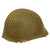 Original U.S. WWII 1943 M1 Schlueter Fixed Bale Helmet with Westinghouse Liner and Net Original Items