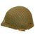 Original U.S. WWII 1943 M1 Schlueter Fixed Bale Helmet with Westinghouse Liner and Net Original Items
