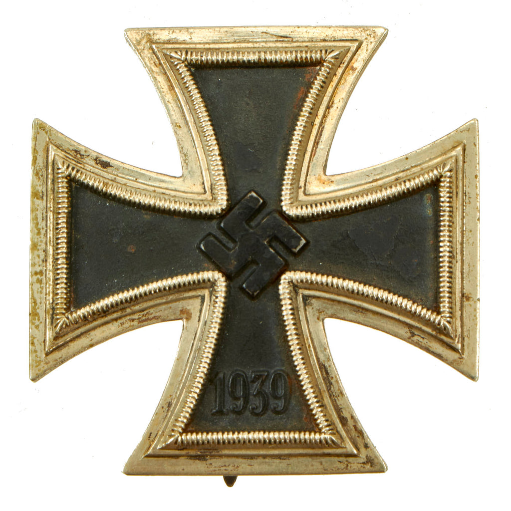 Original German WWII Iron Cross First Class 1939 with Vertical Pinback - EKI Original Items