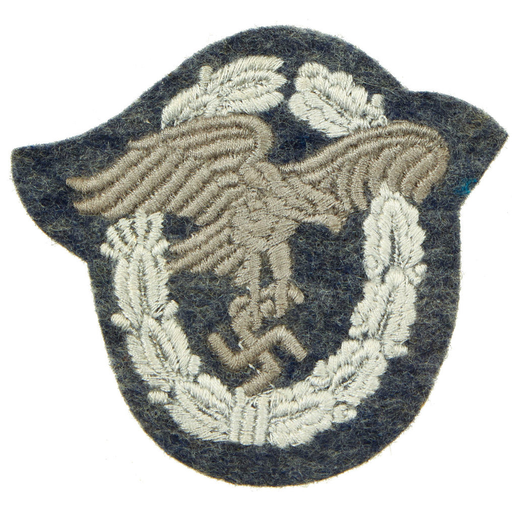 Original German WWII Luftwaffe Observer Embroidered Cloth Patch Original Items