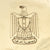 Original Iraq War Saddam Hussein Silver Plated Serving Tray With Iraq Coat of Arms - From Basra Airport - Christofle Silver Original Items