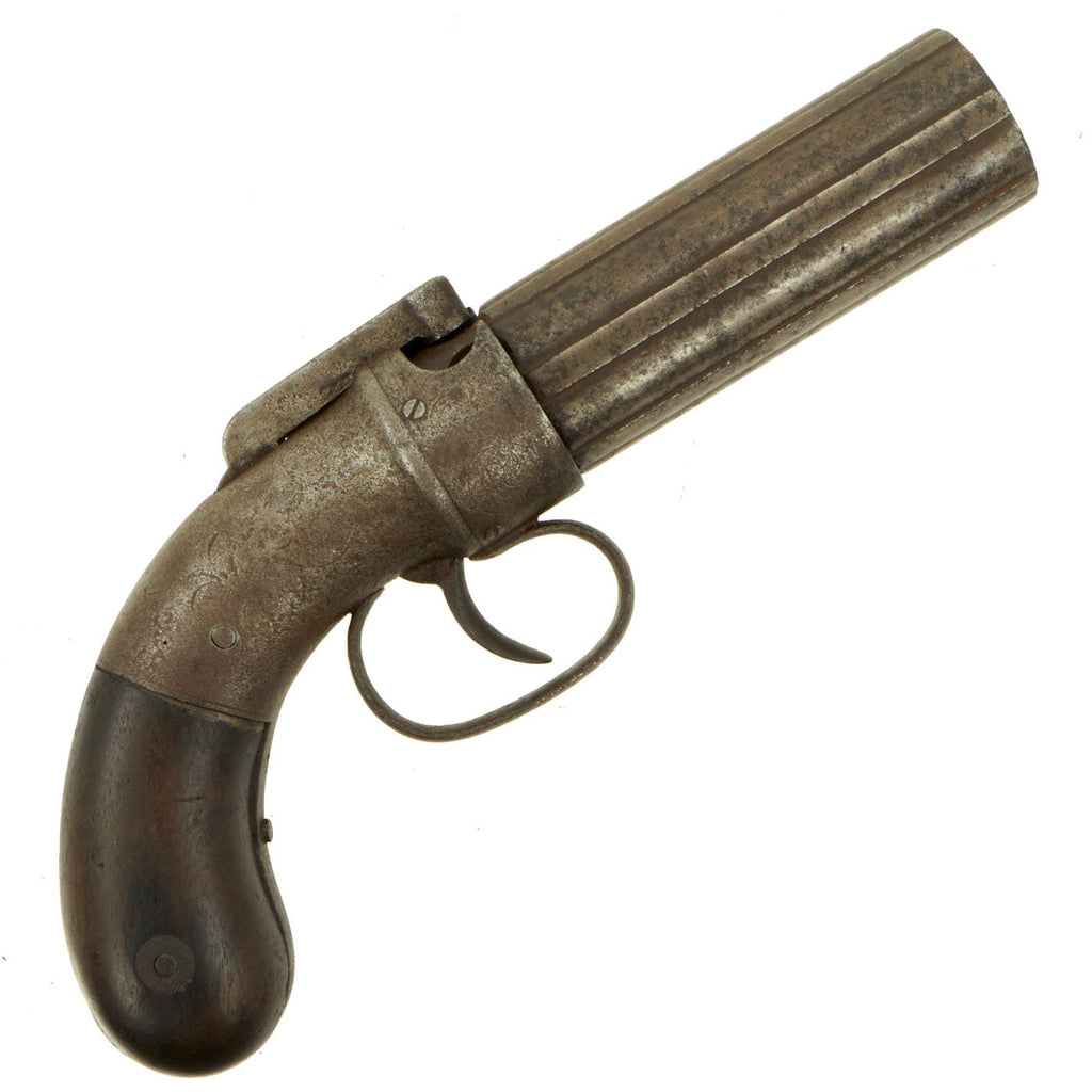 Original U.S. 19th Century Allen & Thurber 1845 Patent Percussion Pepperbox Revolver - Serial 282 Original Items