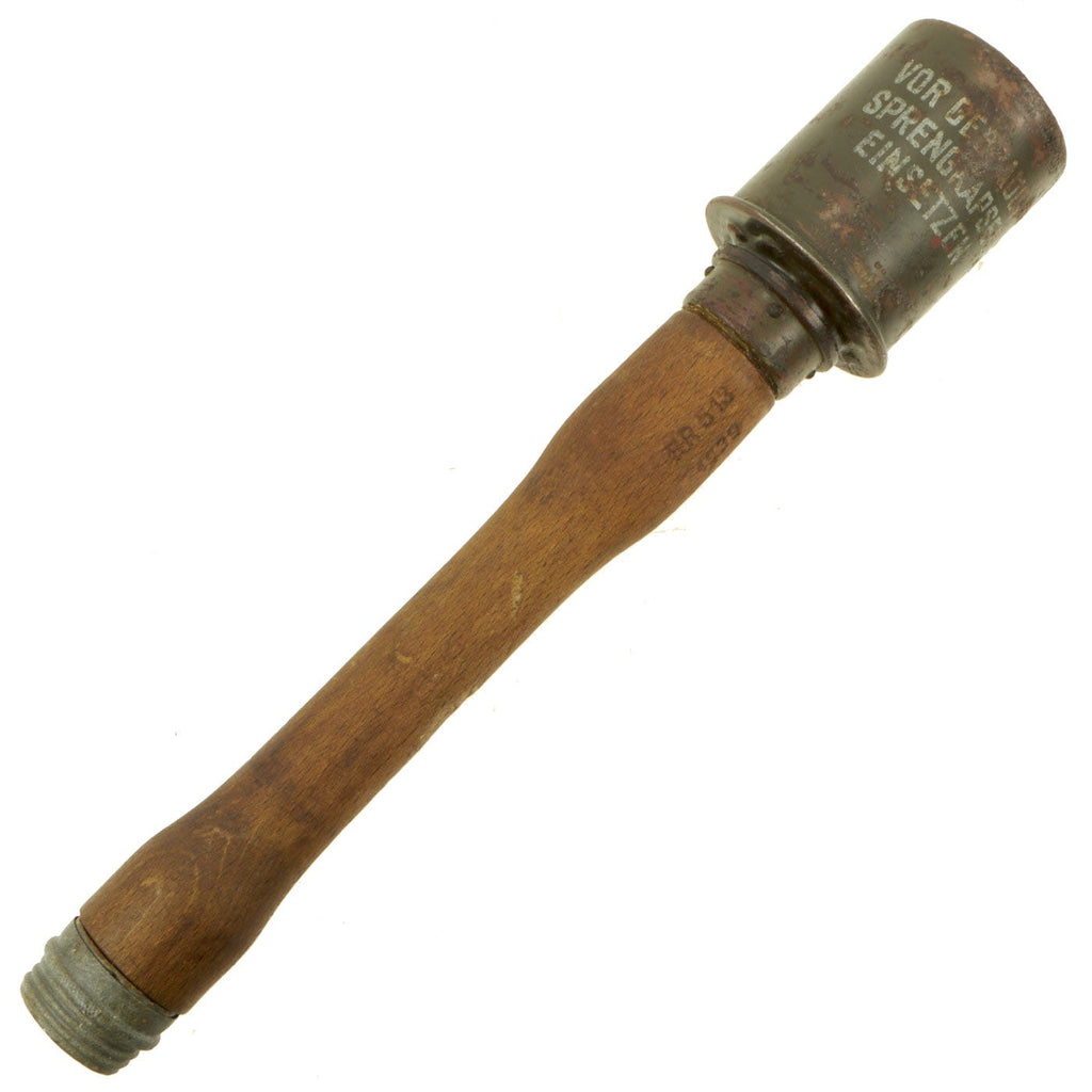 Original German WWII Inert 1939 dated M24 Stick Grenade by Richard Rinker - Stielhandgranate Original Items