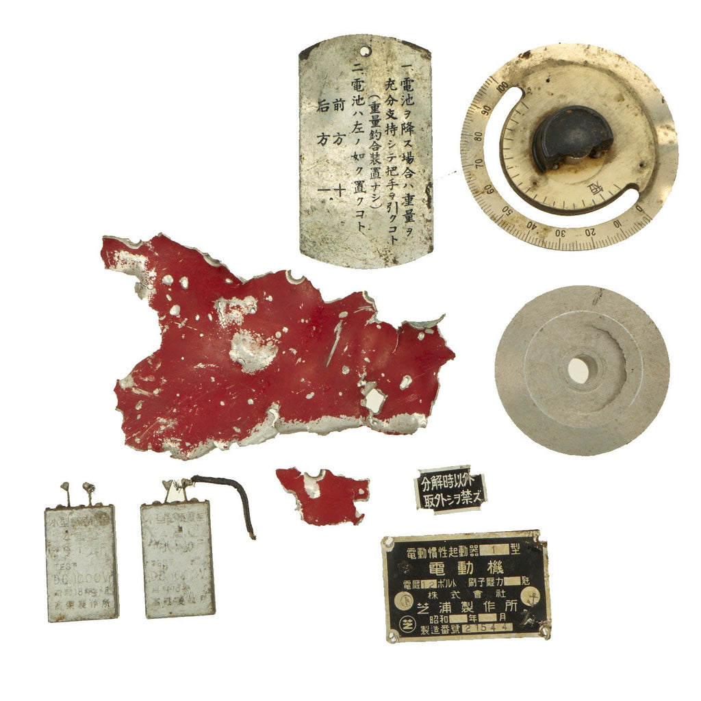 Original Japanese WWII Mitsubishi A6M Zero Airplane Parts Original Items