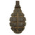 Original French WWI F1 Hand Grenade with Wooden Top Screw Plug - Inert Original Items
