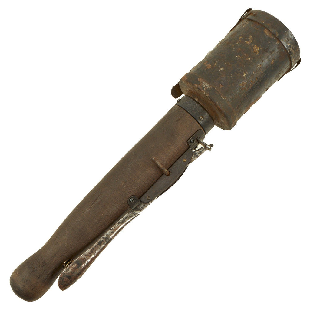 Original Rare German WWI M1915 Poppenberg Percussion Stick Hand Grenade with Spoon - Stielhandgranate Original Items
