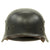 Original German WWII Luftwaffe M35 Double Decal Helmet with Size 56 Liner & Chinstrap - marked SE64 Original Items