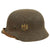 Original German WWII Service Used M40 Single Decal Army Heer Helmet with 57cm Liner & Chinstrap - NS64 Original Items
