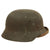 Original German WWII Service Used M40 Single Decal Army Heer Helmet with 57cm Liner & Chinstrap - NS64 Original Items