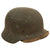 Original German WWII Service Used M40 Single Decal Army Heer Helmet with 57cm Liner & Chinstrap - NS64 Original Items