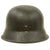 Original German WWII M42 Single Decal Luftwaffe Helmet with 59cm Liner & Faded Dome Stamp - ET66 Original Items