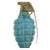 Original U.S. WWII M21 Practice MkII Pineapple Fragmentation Grenade with M10A3 Fuze in M.41A1 Canister Original Items