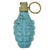 Original U.S. WWII M21 Practice MkII Pineapple Fragmentation Grenade with M10A3 Fuze in M.41A1 Canister Original Items