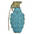 Original U.S. WWII M21 Practice MkII Pineapple Fragmentation Grenade with M10A3 Fuze in M.41A1 Canister Original Items