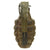 Original U.S. WWII Inert MkII Pineapple Grenade with Yellow Ring & M10A3 Fuze Original Items