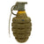Original U.S. WWII Inert MkII Pineapple Grenade with Yellow Ring and M6A4C Fuze Original Items