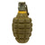 Original U.S. WWII Inert MkII Pineapple Grenade with Yellow Ring and M6A4C Fuze Original Items