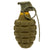Original U.S. WWII Inert MkII Pineapple Grenade with Yellow Ring and M6A4C Fuze Original Items