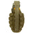 Original U.S. WWII Inert MkII Pineapple Grenade with Yellow Ring and M6A4C Fuze Original Items