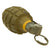 Original U.S. WWII Inert MkII Pineapple Grenade with Yellow Ring and M6A4C Fuze Original Items