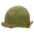 Original U.S. WWII 1942 McCord Front Seam Fixed Bale M1 Helmet with Vehicle Painted Shell & Westinghouse Liner Original Items