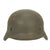 Original German WWII Army Heer M40 Single Decal KIA Shot Through Steel Helmet - NS66 Original Items