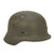 Original German WWII Army Heer M40 Single Decal KIA Shot Through Steel Helmet - NS66 Original Items