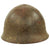 Original Japanese WWII Service Worn Type 92 Army Combat Helmet with Liner and Chinstrap - Tetsubo Original Items
