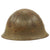 Original Japanese WWII Service Worn Type 92 Army Combat Helmet with Liner and Chinstrap - Tetsubo Original Items