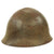 Original Japanese WWII Service Worn Type 92 Army Combat Helmet with Liner and Chinstrap - Tetsubo Original Items
