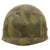 Original U.S. WWII M1 Helmet Liner by Westinghouse with Period Camouflage Paint Job Original Items