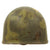 Original U.S. WWII M1 Helmet Liner by Westinghouse with Period Camouflage Paint Job Original Items