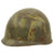 Original U.S. WWII M1 Helmet Liner by Westinghouse with Period Camouflage Paint Job Original Items