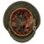 Original German WWII M42 Service Worn Single Decal Army Heer Helmet with Replica Chinstrap - EF66 Original Items