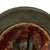 Original German WWII M42 Service Worn Single Decal Army Heer Helmet with Replica Chinstrap - EF66 Original Items