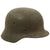 Original German WWII Army Heer M40 Single Decal Helmet with 57cm Liner & British Chinstrap - EF64 Original Items