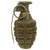 Original U.S. WWII Inert MkII Pineapple Fragmentation Grenade with Yellow Ring in M41 Canister Original Items