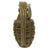 Original U.S. WWII Inert MkII Pineapple Fragmentation Grenade with Yellow Ring in M41 Canister Original Items