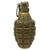 Original U.S. WWII Inert MkII Pineapple Fragmentation Grenade with Yellow Ring in M41 Canister Original Items
