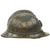 Original French WWI Model 1915 Adrian Helmet in Horizon Blue with Replica Badge Original Items