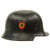 Original German WWII M34 Civic Square Dip NSDAP Double Decal Protection Police Steel Helmet Original Items